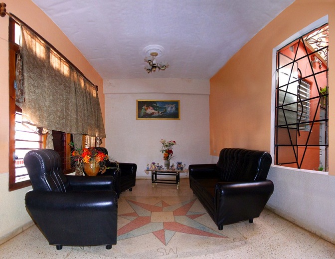 'Living room' Casas particulares are an alternative to hotels in Cuba.